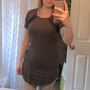 J for justify grey dress